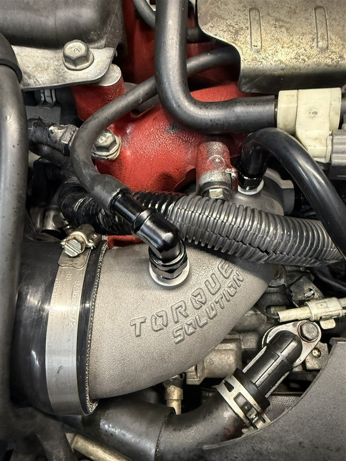 Torque Solution 02-07 Subaru WRX / 04-21 Subaru STI HD Cast Aluminum 3in Hard Turbo Inlet - TS-SU-881-3