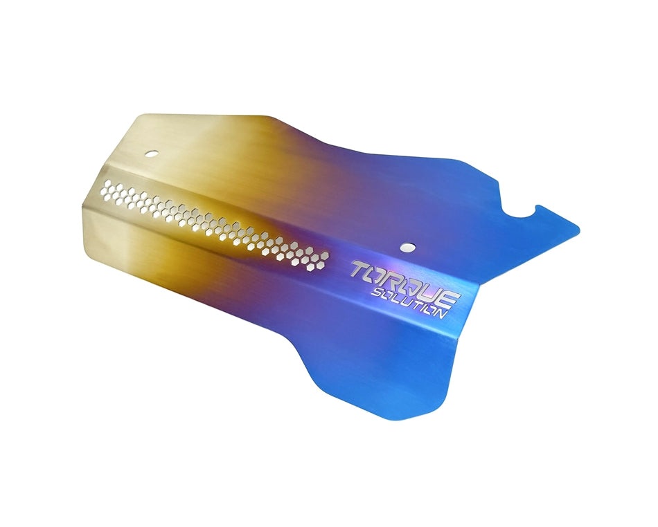 Torque Solution 2022+ Subaru WRX Engine Pulley Cover - Titanium Burnt Purple/Blue - TS-SU-895