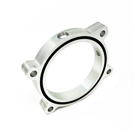 Torque Solution Throttle Body Spacer (Silver) - 10-14 Chevy Camaro 6.2L - TS-TBS-034