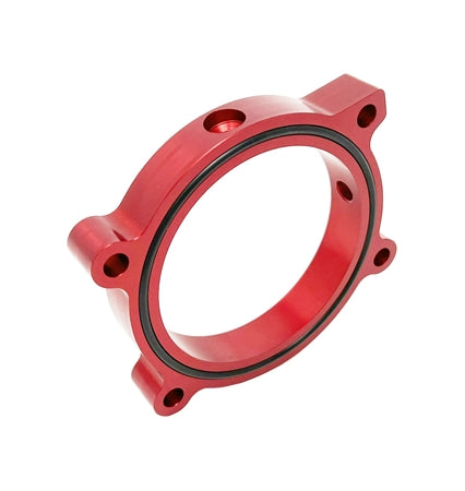 Torque Solution Throttle Body Spacer (Red) - 10-14 Chevy Camaro 6.2L - TS-TBS-034R