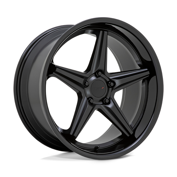 TSW Launch 19X9.5 5X120 +20MM Matte Black W/ Gloss Black Lip