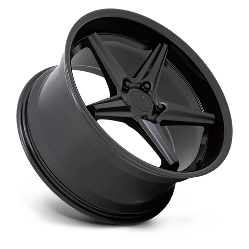 TSW Launch 19X9.5 5X120 +40MM Matte Black W/ Gloss Black Lip