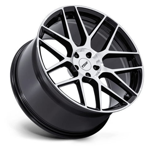 TSW Tw002 Lasarthe 22X10.5 5X114.3 +38MM Gloss Black Machined