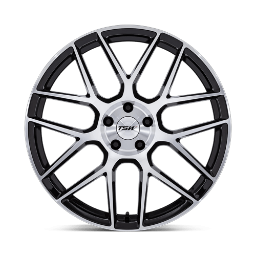 TSW Tw002 Lasarthe 20X10.5 5X112 +30MM Gloss Black Machined