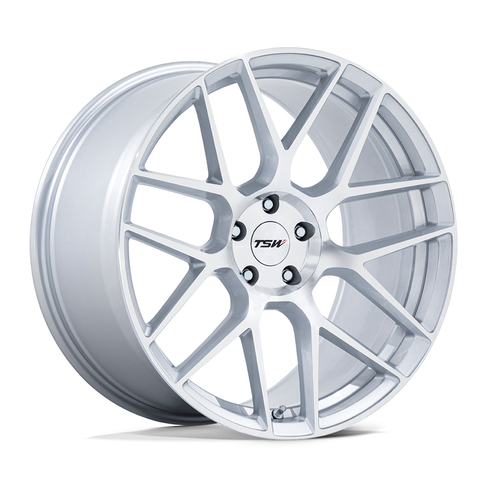 TSW Tw002 Lasarthe 18X8.5 5X120 +35MM Gloss Silver Machined