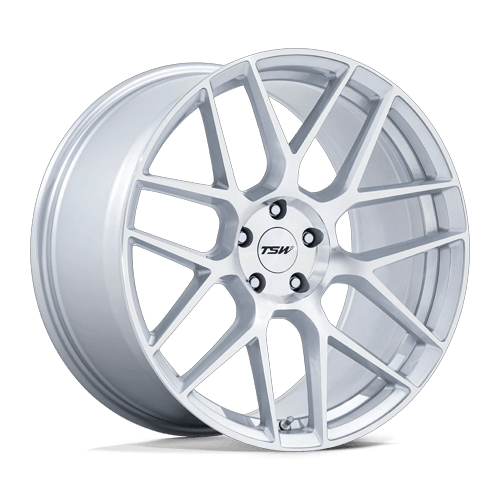 TSW Tw002 Lasarthe 17X8 5X114.3 +40MM Gloss Silver Machined