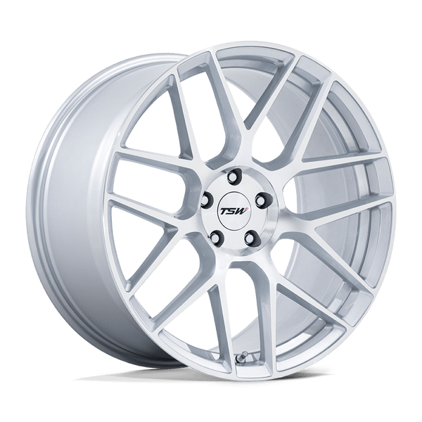 TSW Tw002 Lasarthe 20X10.5 5X114.3 +38MM Gloss Silver Machined