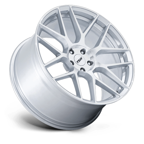 TSW Tw002 Lasarthe 18X9.5 5X114.3 +40MM Gloss Silver Machined