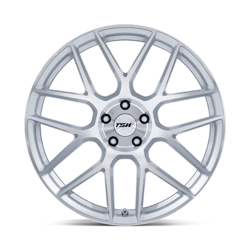 TSW Tw002 Lasarthe 18X8.5 5X112 +42MM Gloss Silver Machined