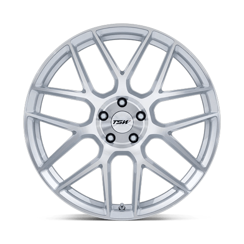 TSW Tw002 Lasarthe 20X10.5 5X112 +30MM Gloss Silver Machined