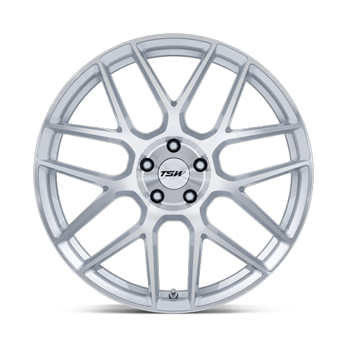 TSW Tw002 Lasarthe 18X8.5 5X100 +38MM Gloss Silver Machined