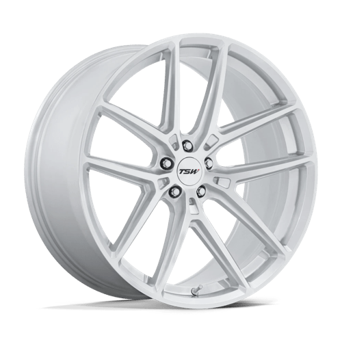 TSW Tw006 Imola 19X10.5 5X114.3 +43MM Gloss Silver W/ Machined Face