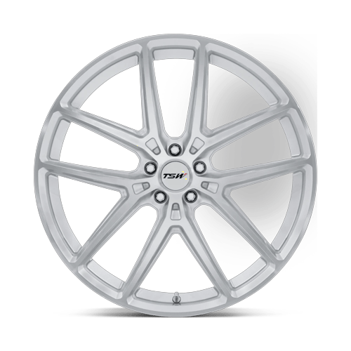 TSW Tw006 Imola 19X9.5 5X114.3 +25MM Gloss Silver W/ Machined Face