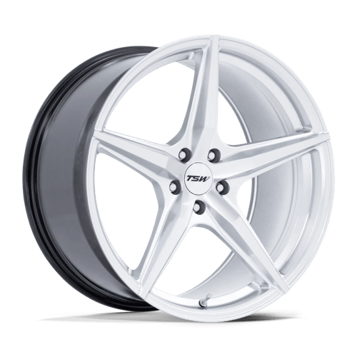 TSW Tw007 Esprit 18X8.5 5X100 +38MM Hyper Silver W/ Machined Face