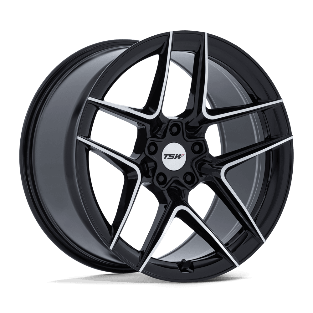 TSW Tw008 Slipstream 19X10.5 5X120 +35MM Gloss Black W/ Machined Face