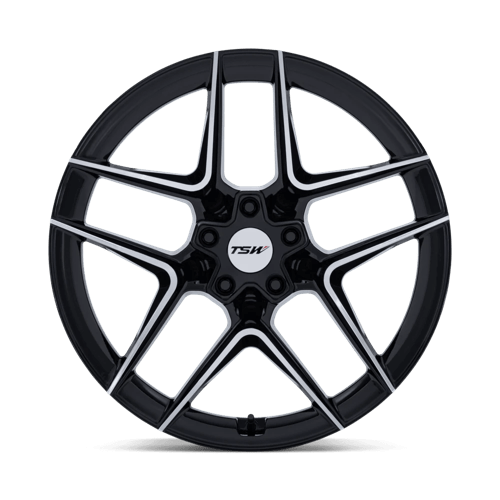 TSW Tw008 Slipstream 19X9.5 5X112 +40MM Gloss Black W/ Machined Face