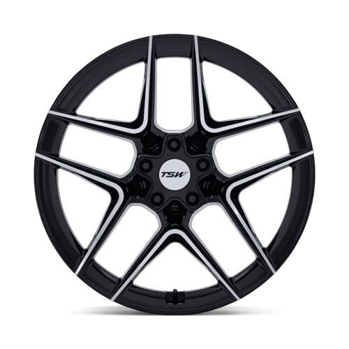 TSW Tw008 Slipstream 20X9 5X112 +20MM Gloss Black W/ Machined Face