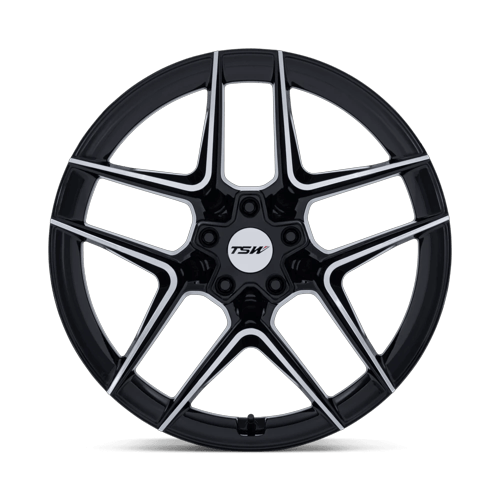 TSW Tw008 Slipstream 19X9.5 5X114.3 +40MM Gloss Black W/ Machined Face
