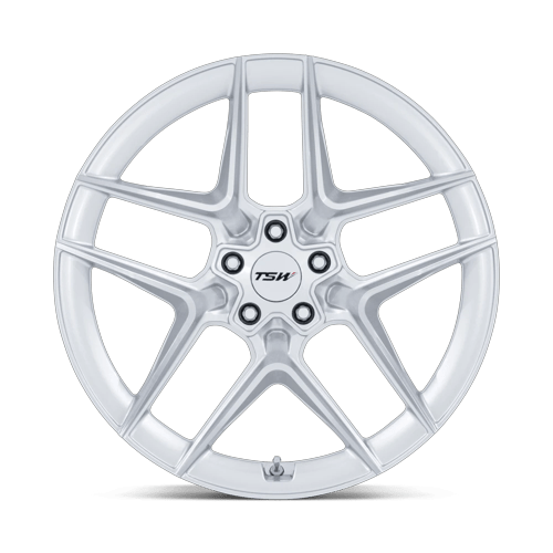 TSW Tw008 Slipstream 20X10.5 5X112 +38MM Gloss Silver W/ Machined Face