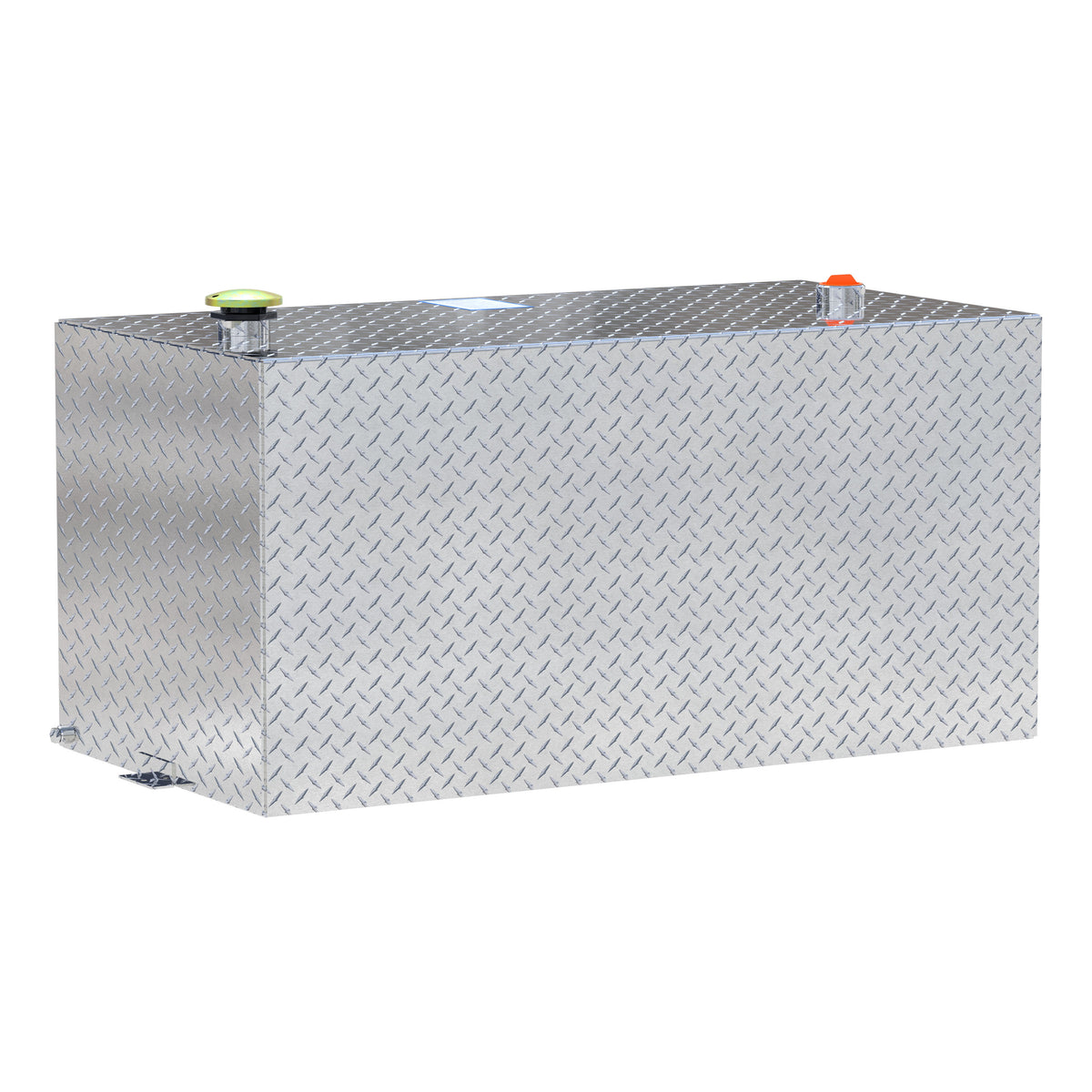 UWS TT-100-RT-T-P 100-Gallon Rectangle Bright Aluminum Transfer Tank