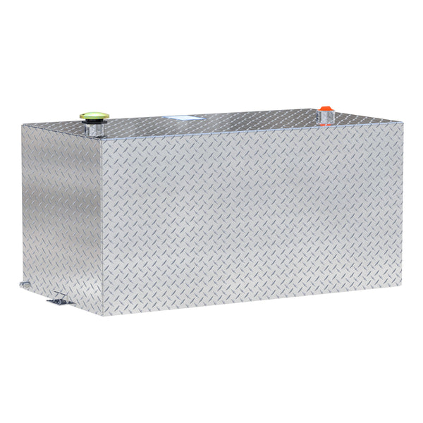 UWS TT-100-RT-T-P 100-Gallon Rectangle Bright Aluminum Transfer Tank