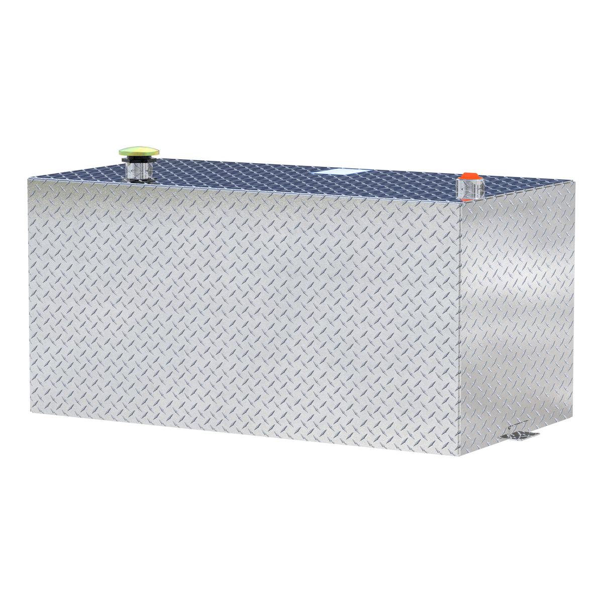 UWS TT-100-RT-T-P 100-Gallon Rectangle Bright Aluminum Transfer Tank