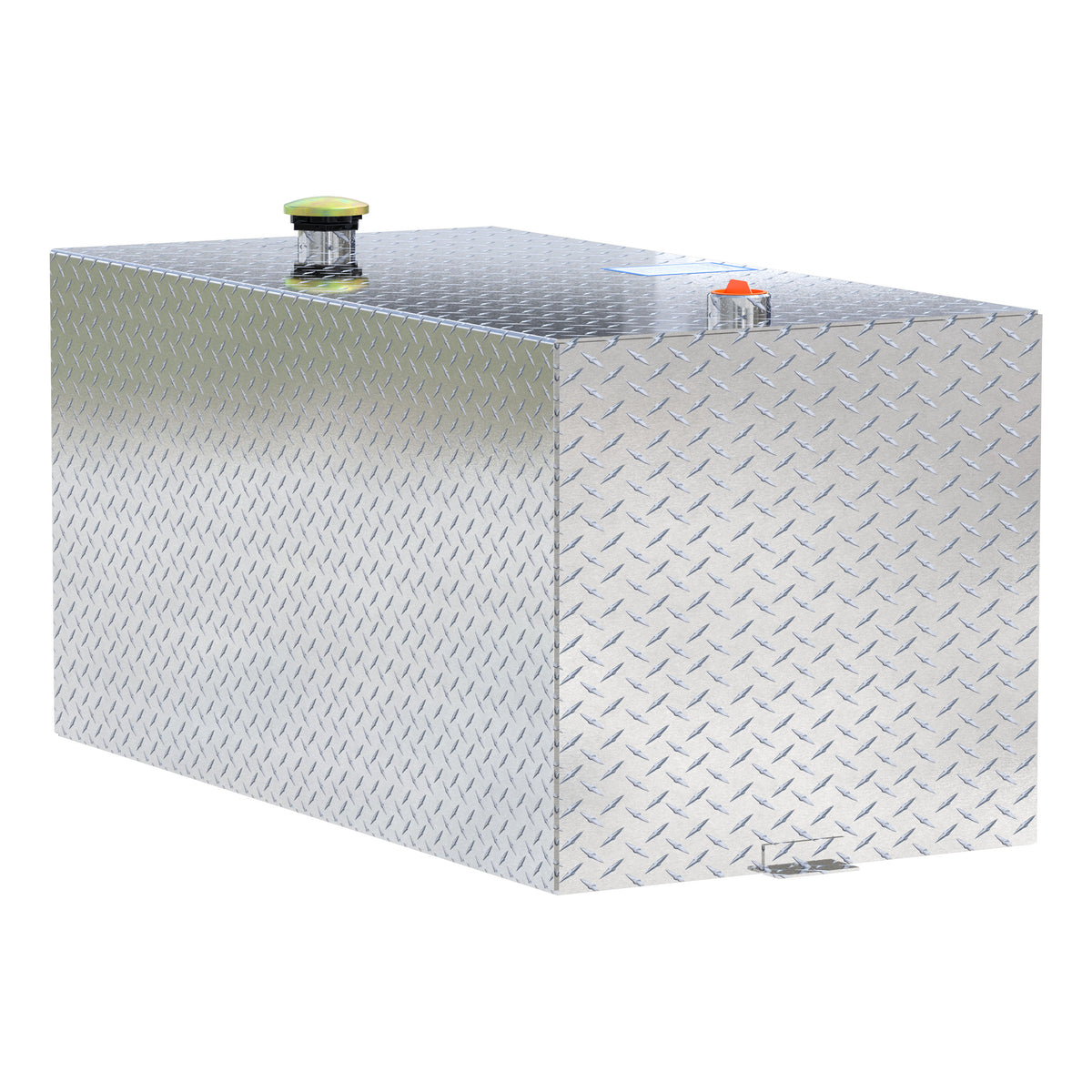 UWS TT-100-RT-T-P 100-Gallon Rectangle Bright Aluminum Transfer Tank