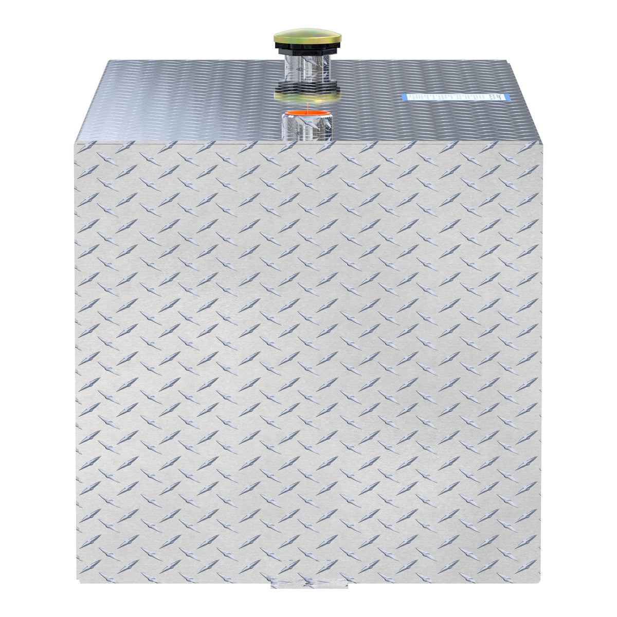 UWS TT-100-RT-T-P 100-Gallon Rectangle Bright Aluminum Transfer Tank