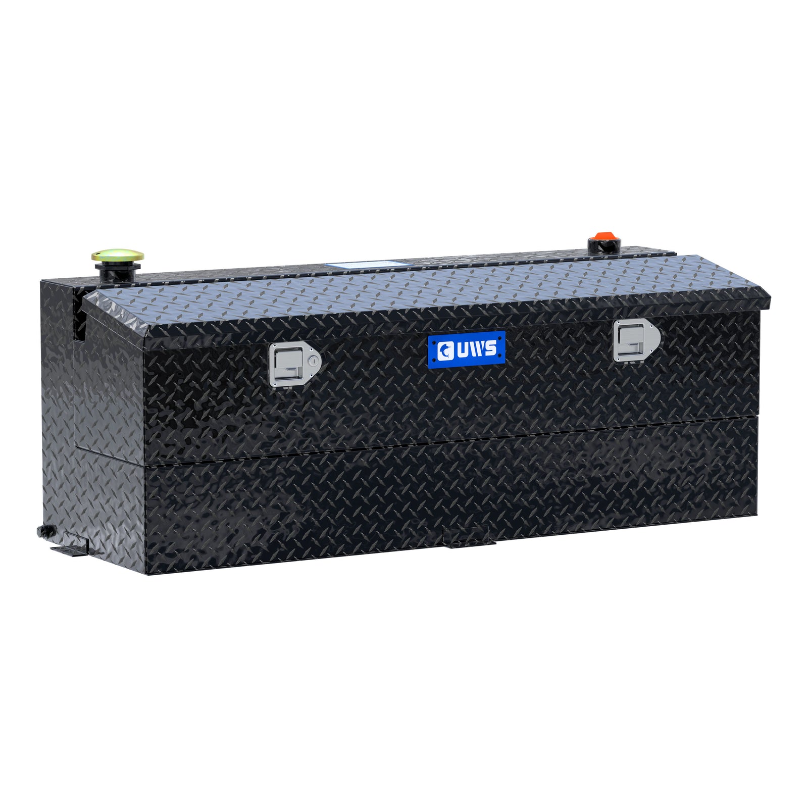 UWS TT-45-COMBO-BLK Gloss Black 45-Gallon Combo Aluminum Transfer Tank