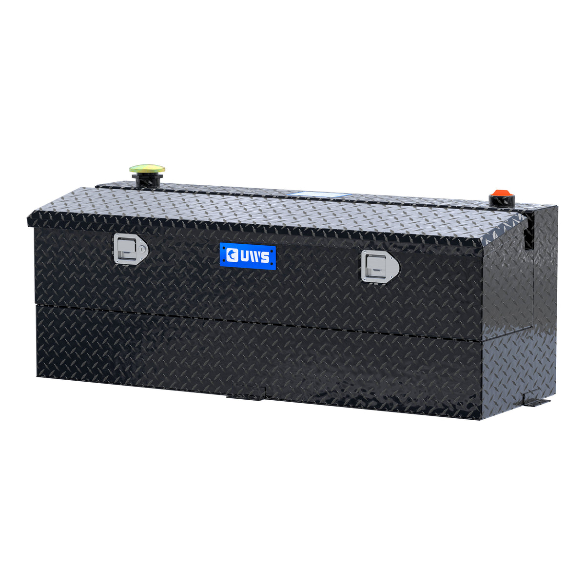 UWS TT-45-COMBO-BLK Gloss Black 45-Gallon Combo Aluminum Transfer Tank