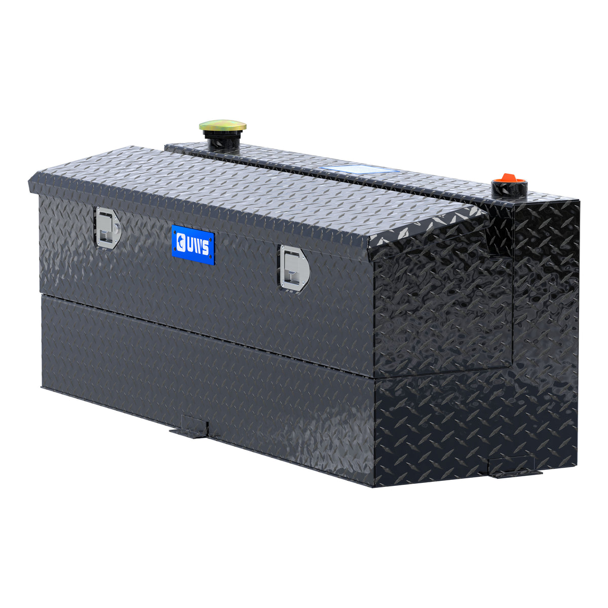 UWS TT-45-COMBO-BLK Gloss Black 45-Gallon Combo Aluminum Transfer Tank