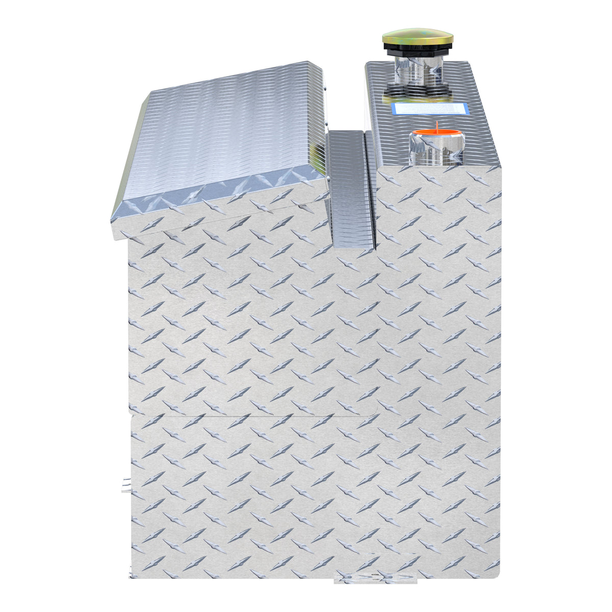 UWS TT-45-COMBO 45-Gallon Combo Bright Aluminum Transfer Tank