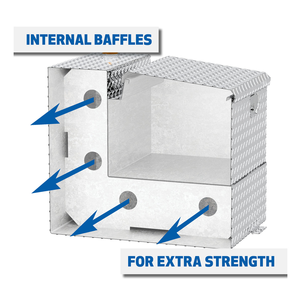 UWS TT-75-COMBO 75-Gallon Combo Bright Aluminum Transfer Tank