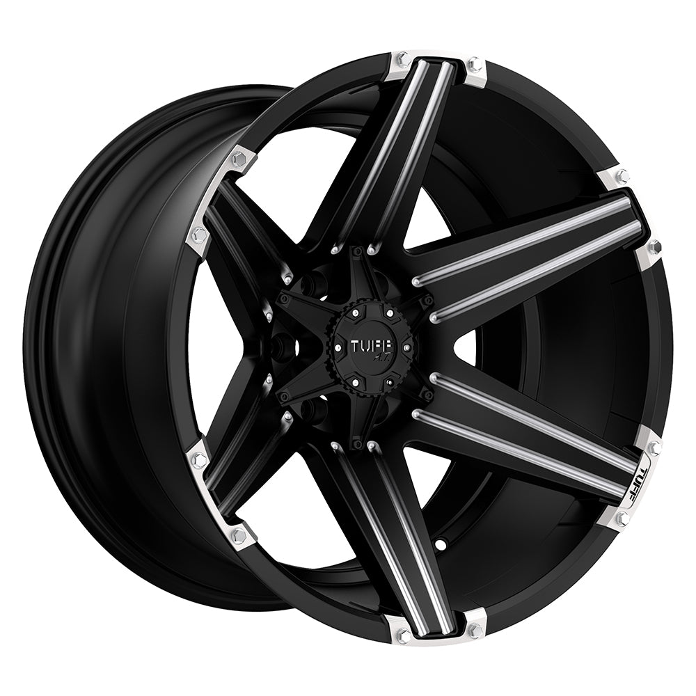 Tuff - TU T12 22X10 6X139 -25 106 S-blk Brsh