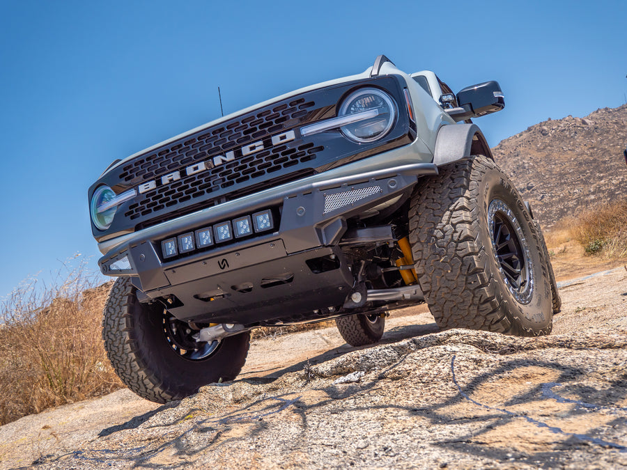Turn Offroad 2021+ Ford Bronco Baja Front Bumper & Skid Plate - FB2-M1 for 2021-2026 Ford Bronco - detail view