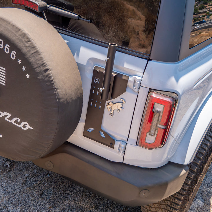 Turn Offroad 2021+ Ford Bronco Tailgate Flag Mount - EAF-M1 for 2021-2026 Ford Bronco - alternate view