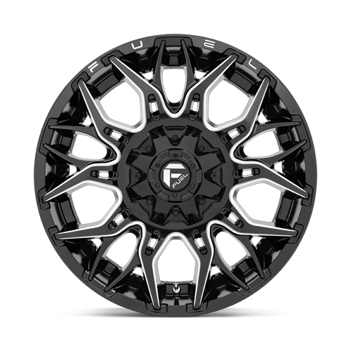Fuel Off-Road D769 20X9 Gloss Black Milled 8x180 +1mm