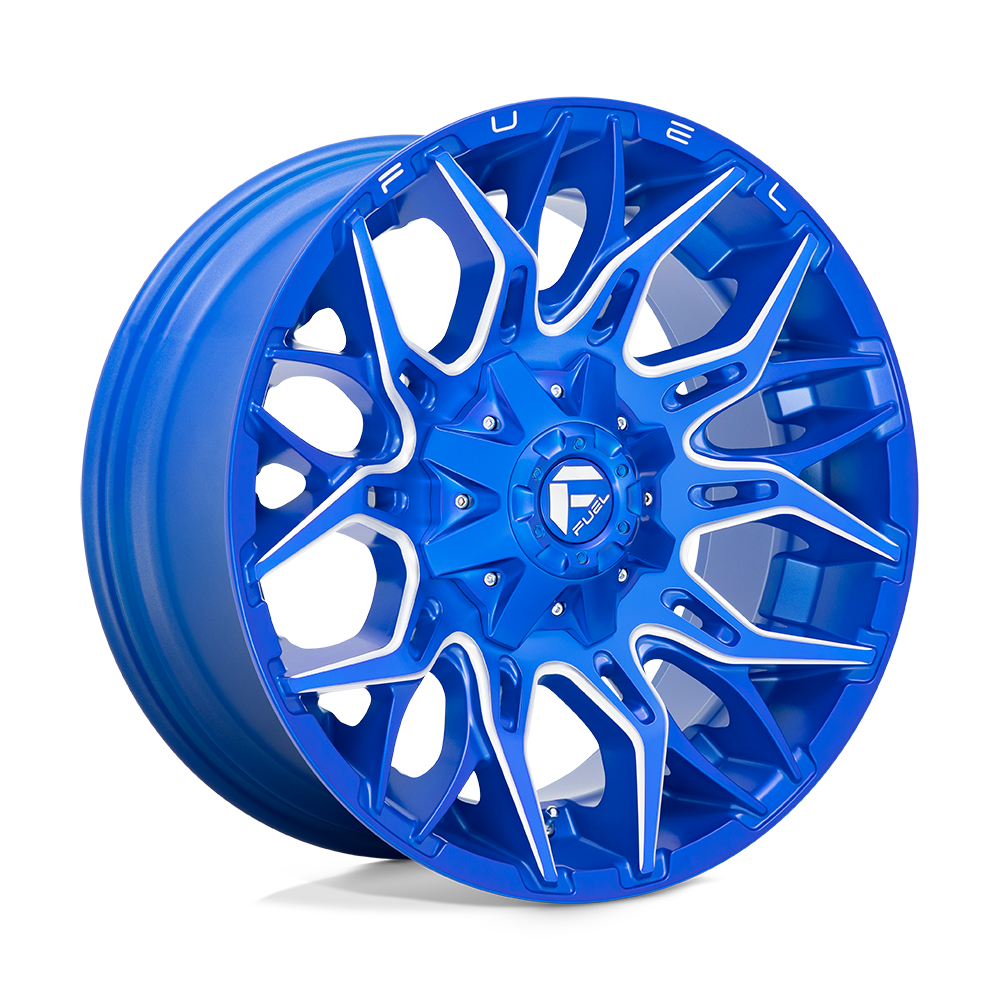 Fuel Off-Road D770 20X10 Anodized Blue Milled 8x170 -18mm