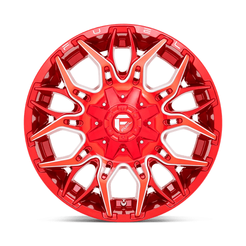 Fuel Off-Road D771 20X9 Candy Red Milled 8x165.1 +1mm