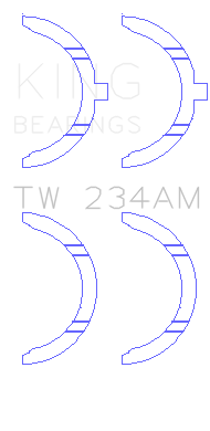 King Toyota 22RE Thrust Washer Set - TW234AM