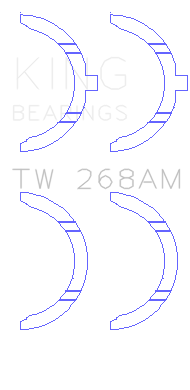 King Mazda RF/R2/RF-T Thrust Washer Set - TW268AM