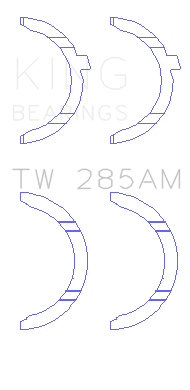 King 94-01 Toyota 2.4L 2RZ-FE / 2.7L 3RZ-FE Thrust Washer Set - TW285AM