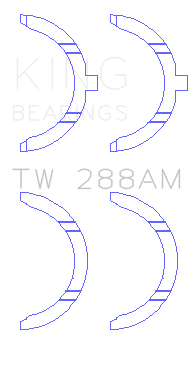 King Toyota 2UZ Thrust Washer Set - TW288AM