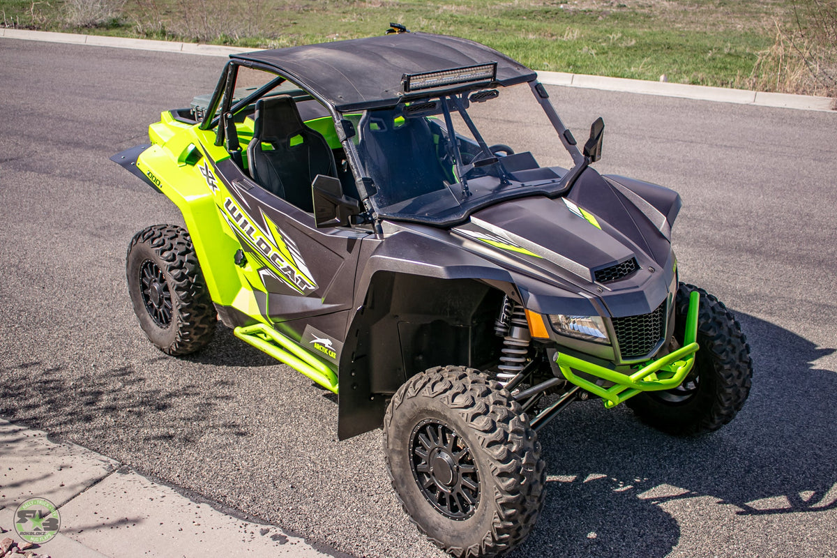 RokBlokz Arctic Cat WILDCAT XX 2018+ Fender Flare Extensions/Mud Flaps F&R