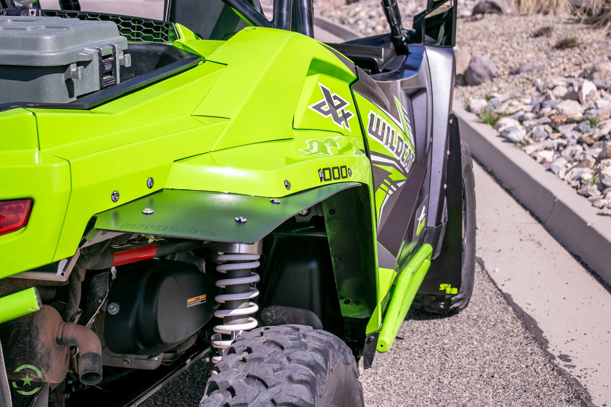 RokBlokz Arctic Cat WILDCAT XX 2018+ Fender Flare Extensions/Mud Flaps F&R