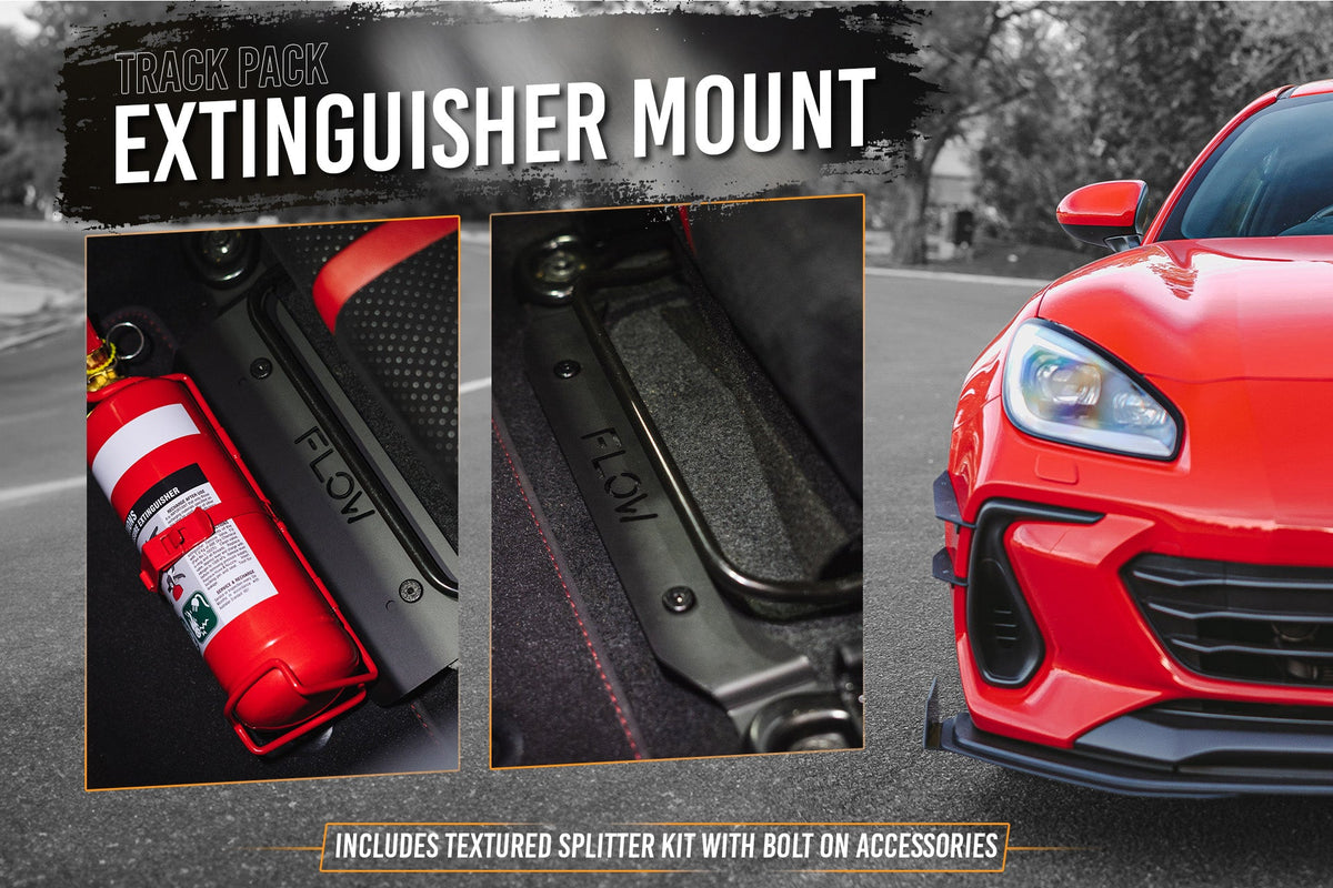 Flow Designs - ZD8 BRZ Full Lip Splitter Set (TEXTURED BLACK)