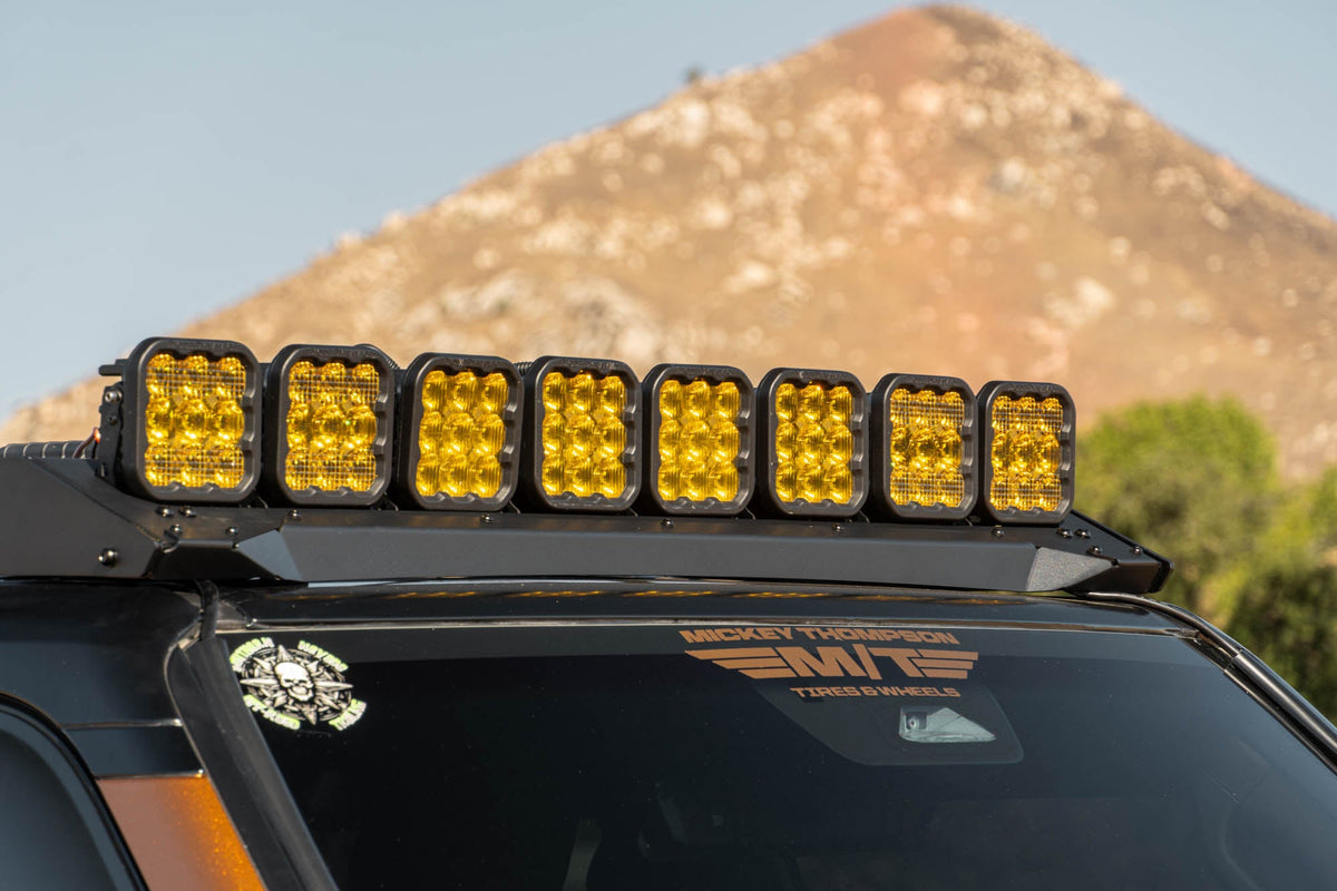DV8 Offroad - 2024-2026 Toyota Land Cruiser & Lexus GX 550 Roof Rack Light Mount - RRTL4-01L