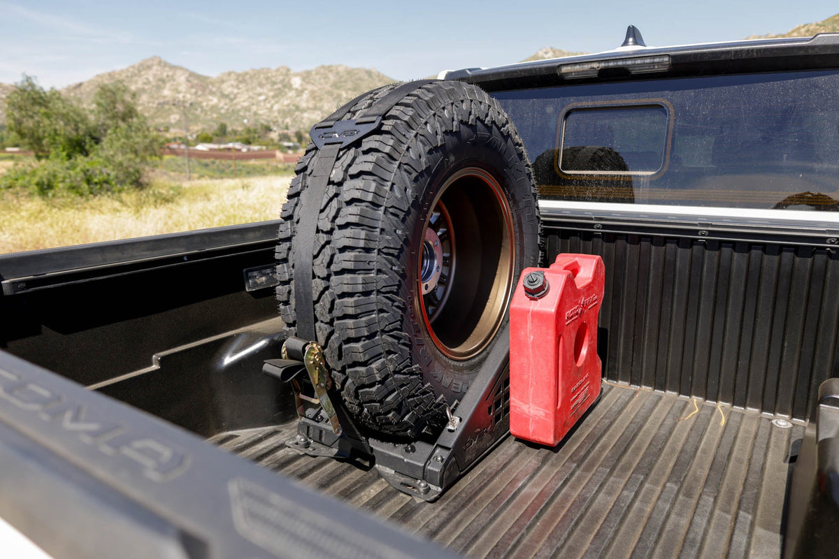 DV8 Offroad - Truck Bed Universal Tire Carrier & Accessory Mount - UNBM-01