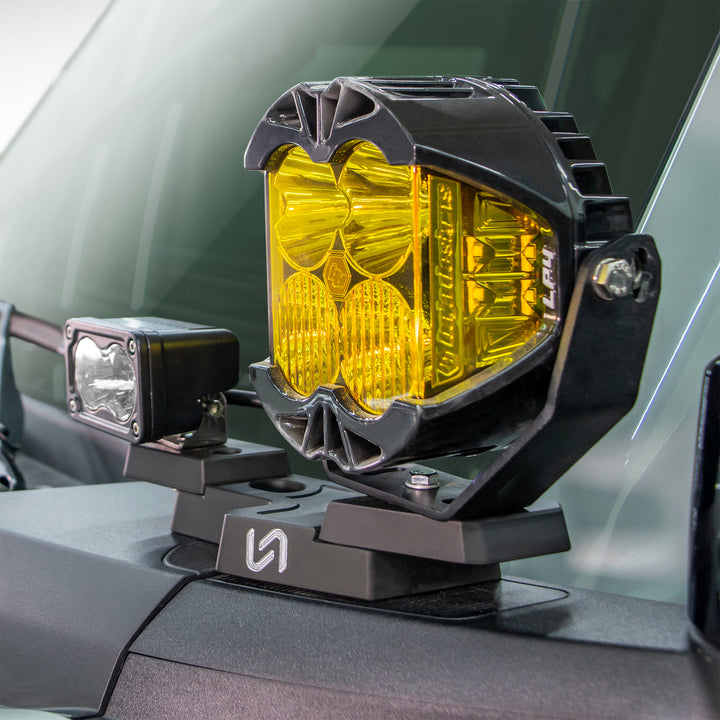 Turn Offroad 2021+ Ford Bronco Billet Pod Light Mount (PAIR) - LB1-M1 for 2021-2026 Ford Bronco - detail view