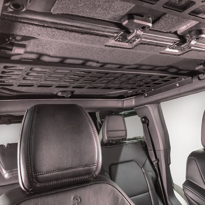 Turn Offroad 2021+ Ford Bronco Overhead Storage Kit - IA1-OH for 2021-2026 Ford Bronco - side view